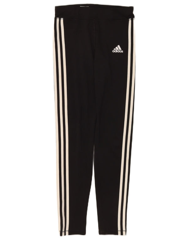 Adidas Girls Climalite Leggings 13-14 Years Large Black Polyester