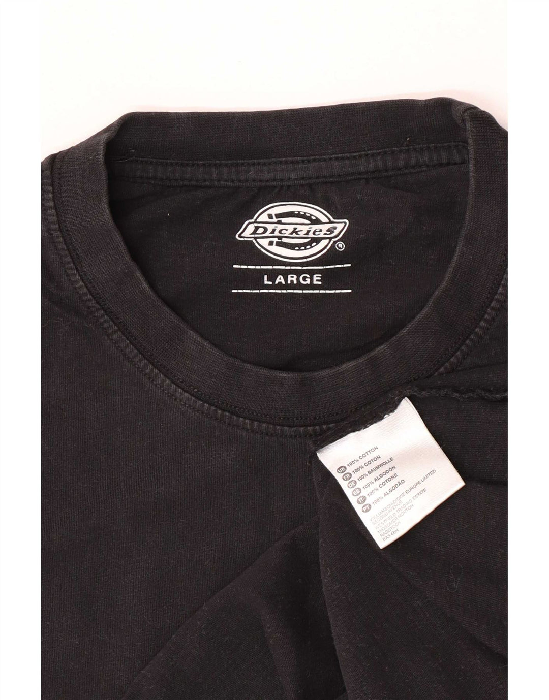 Dickies - Camiseta para hombre, talla grande, color negro, algodón