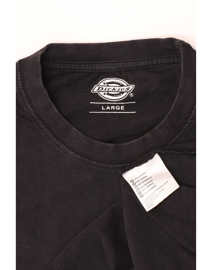 Dickies - Camiseta para hombre, talla grande, color negro, algodón
