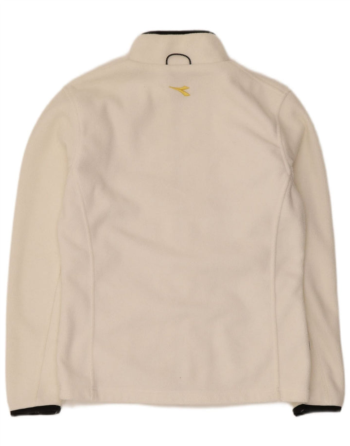 Diadora Chaqueta Polar Mujer ES 44 Mediana Blanco Poliéster