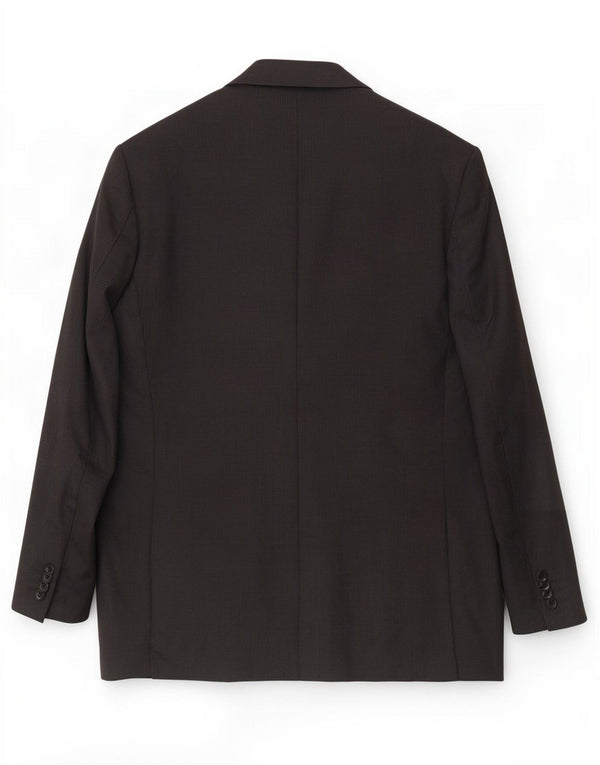 Loro Piana Chaqueta tipo blazer de 2 botones para hombre IT 48 Lana virgen negra mediana