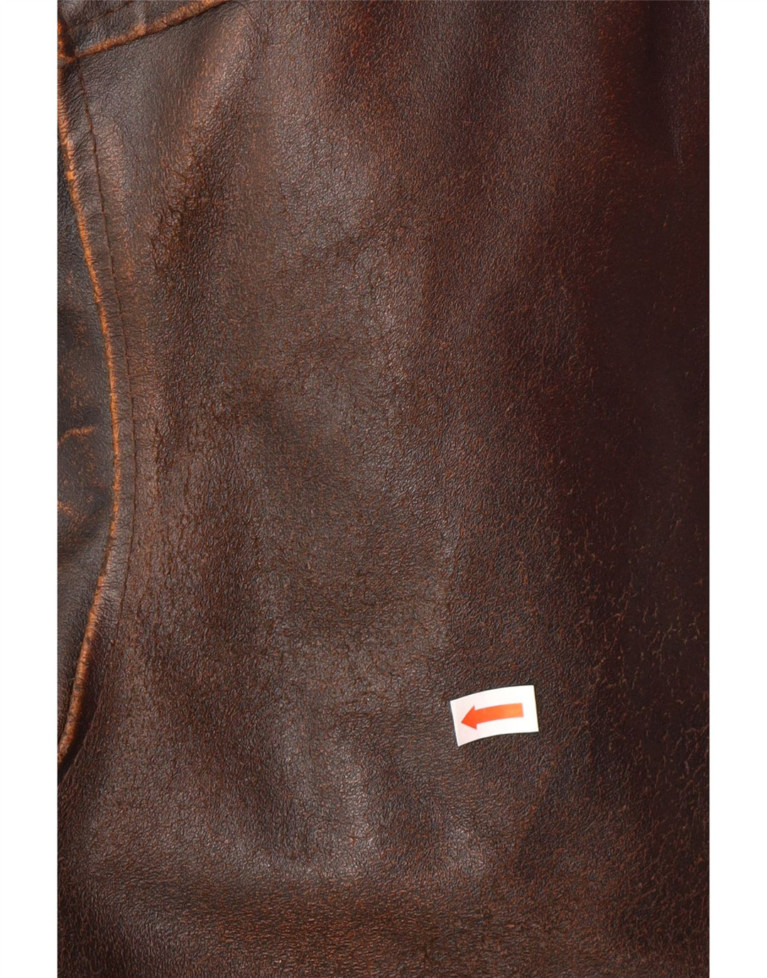 ALAN GORDON Chaqueta de cuero para hombre IT 52 XL Cuero marrón