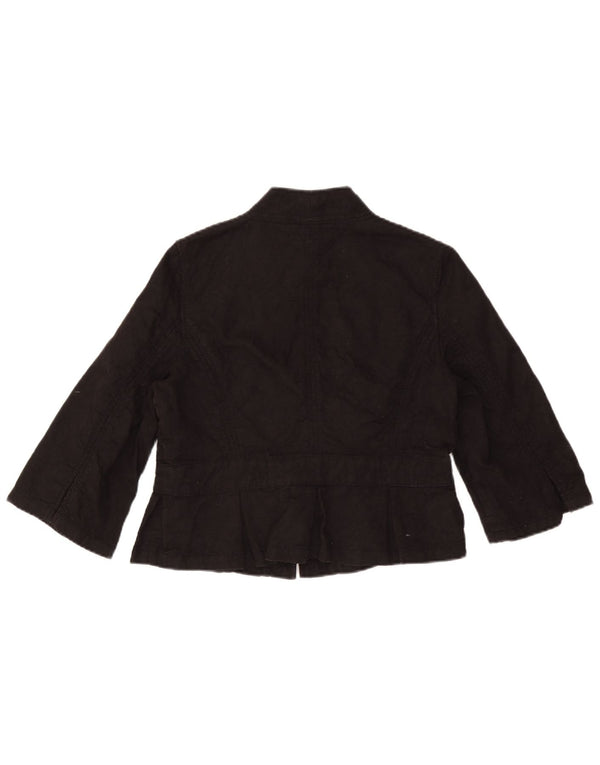 Marks & Spencer Chaqueta Bolero con Manga 3/4 para Mujer, Talla Grande, Color Negro
