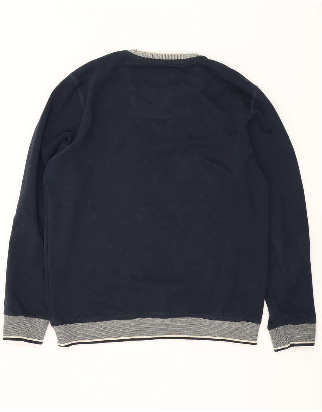 Crew Clothing Hombre Sudadera Jumper Grande Azul Marino Colorblock Poliéster