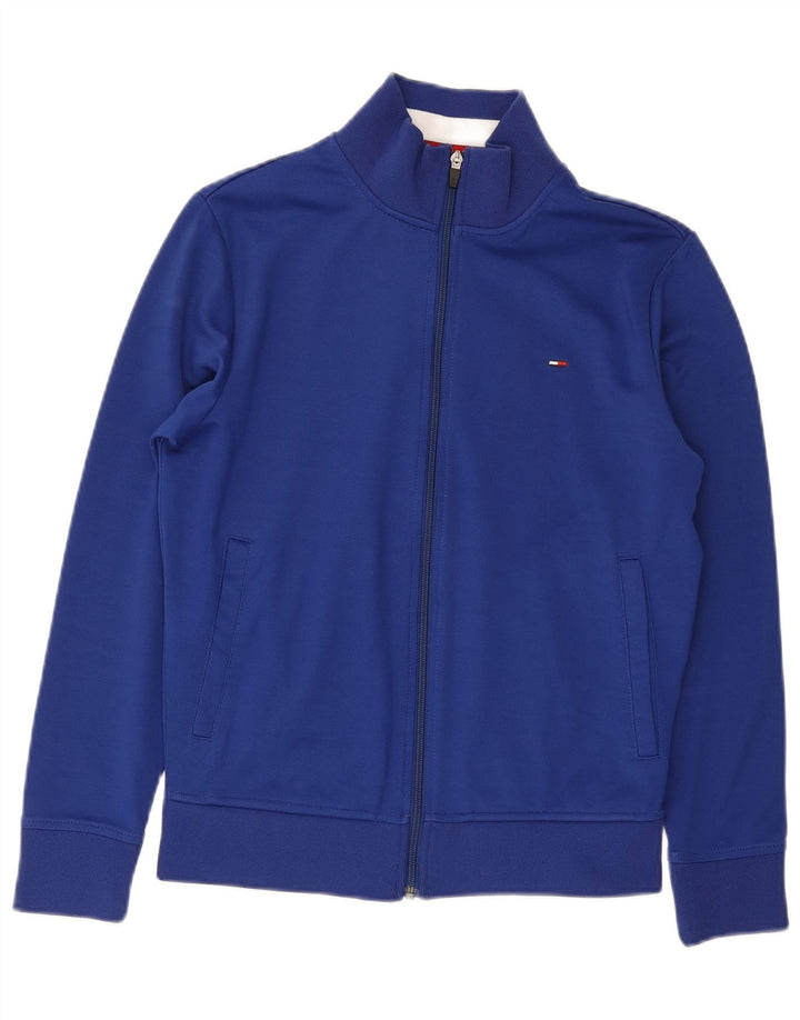 Tommy Hilfiger Hombres Chándal Top Chaqueta Pequeña Poliéster Azul