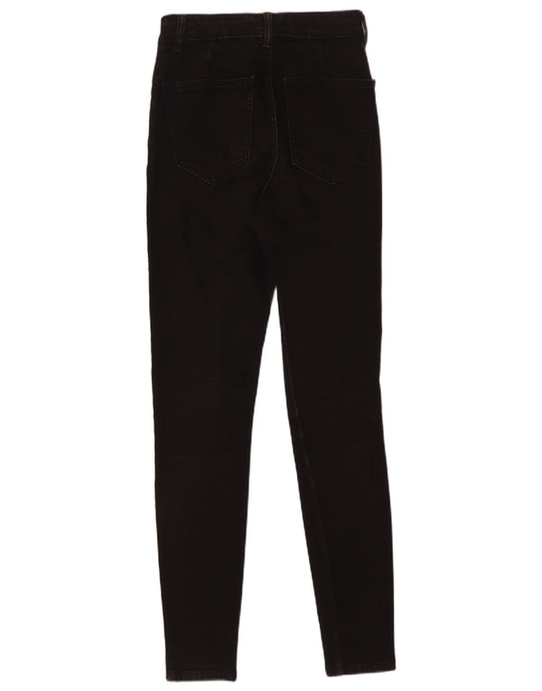 Zara Vaqueros pitillo de talle alto para mujer EU 36 XS W26 L29 Negro