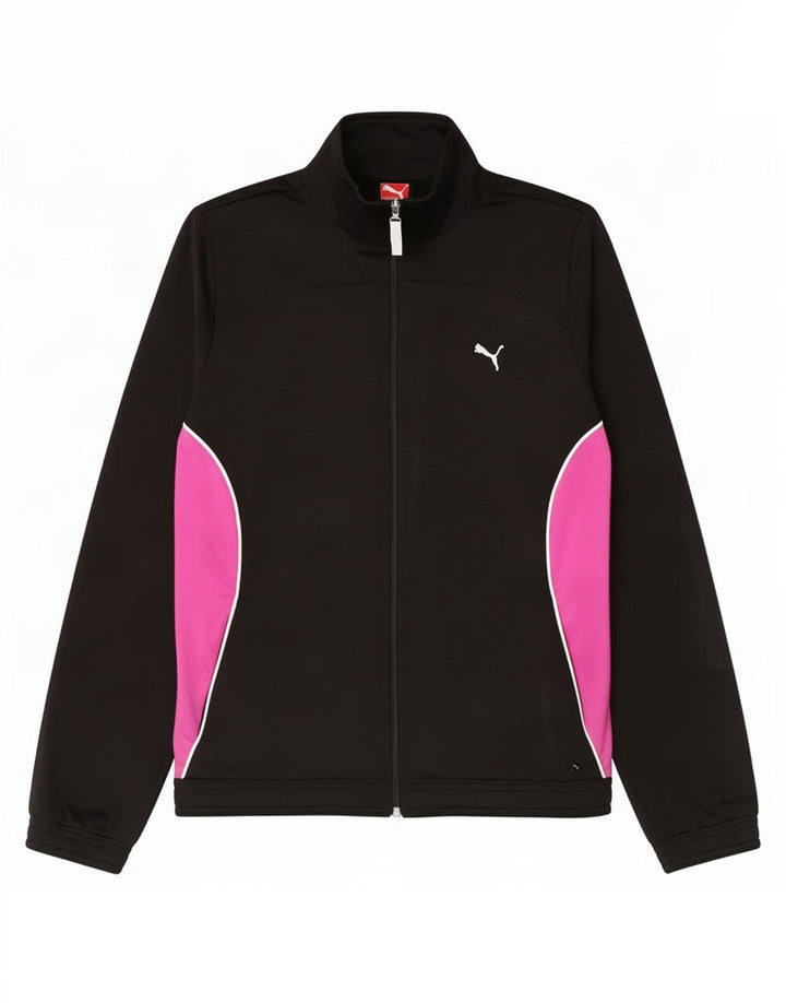 Puma - Chaqueta de chándal para mujer, talla 40, talla grande, color negro, poliéster