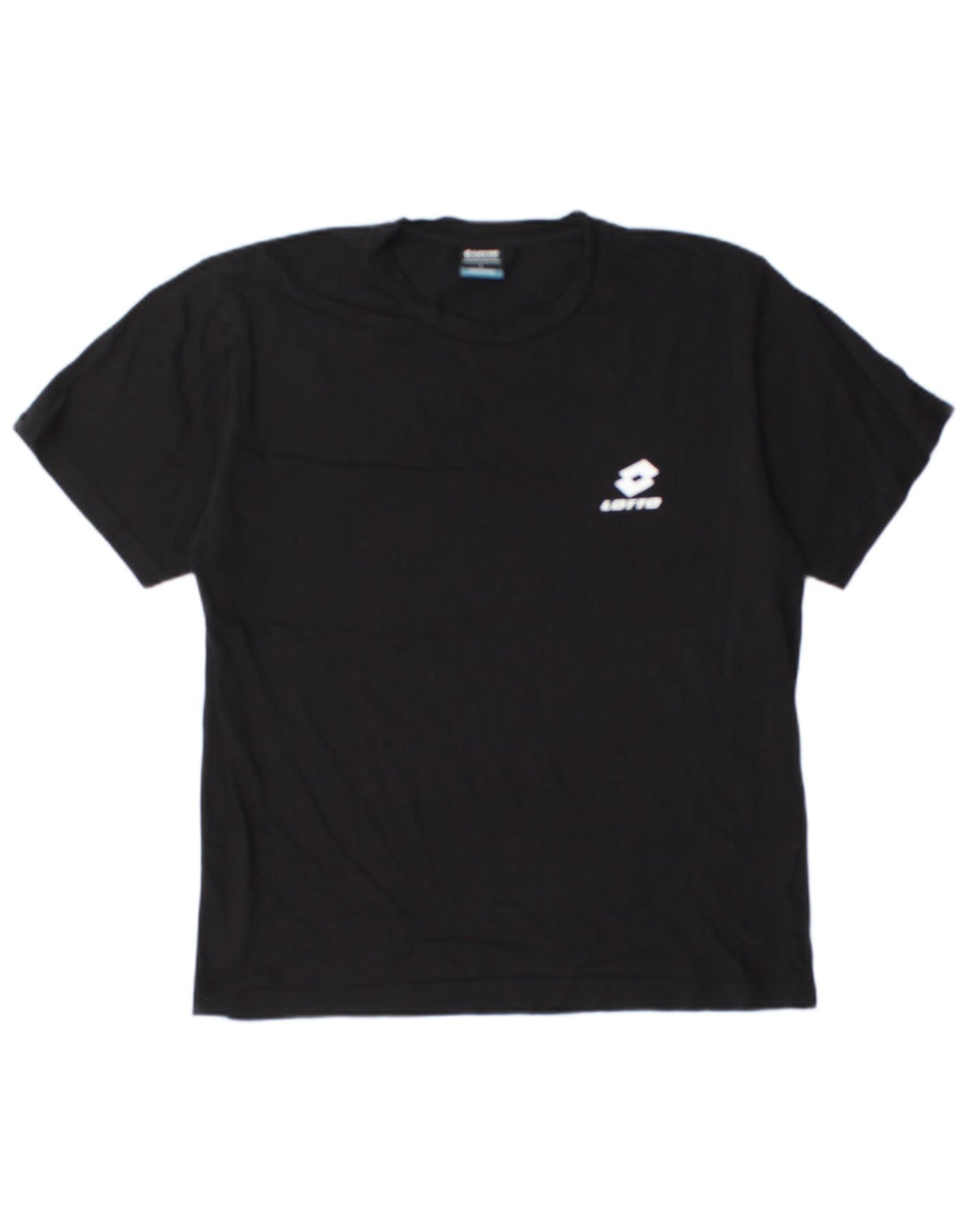 Lotto - Camiseta para hombre, talla grande, color negro, algodón