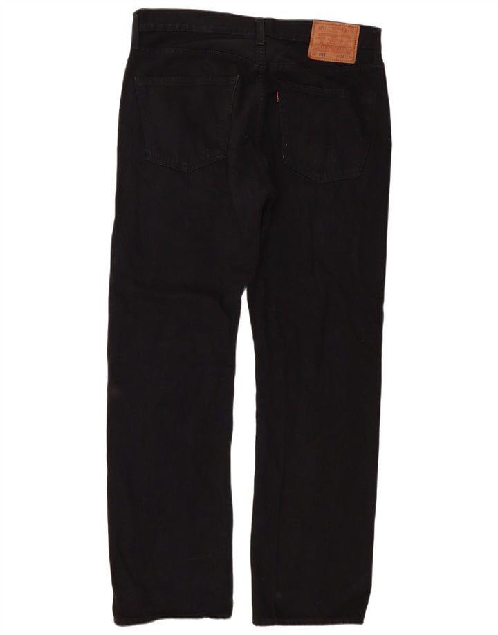 Levi's Vaqueros rectos 501 para hombre W34 L30 Algodón negro