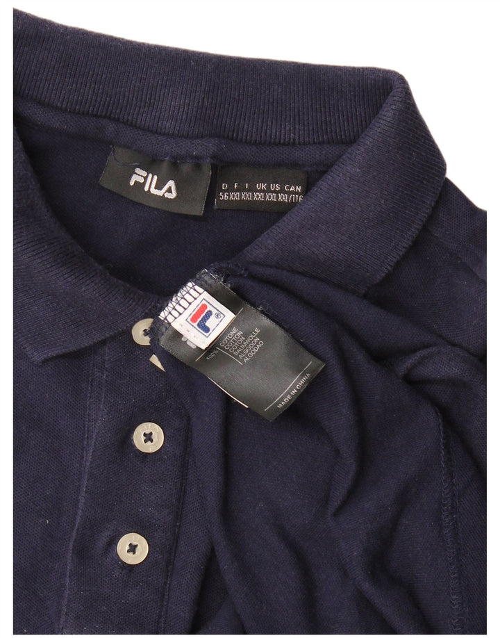 Fila Polo Hombre 2XL Azul Marino Algodón