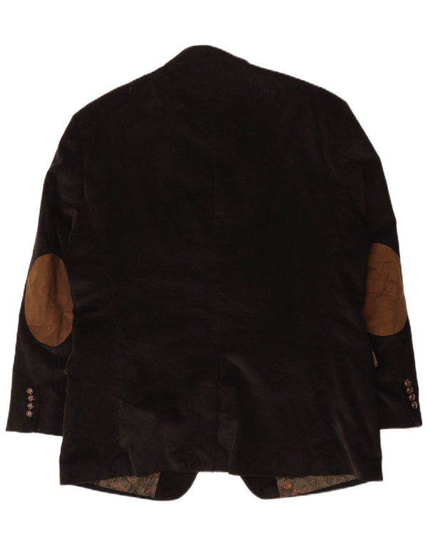 Ralph Lauren Chaqueta Blazer de Pana con 2 Botones para Hombre UK 44 XL Algodón Negro
