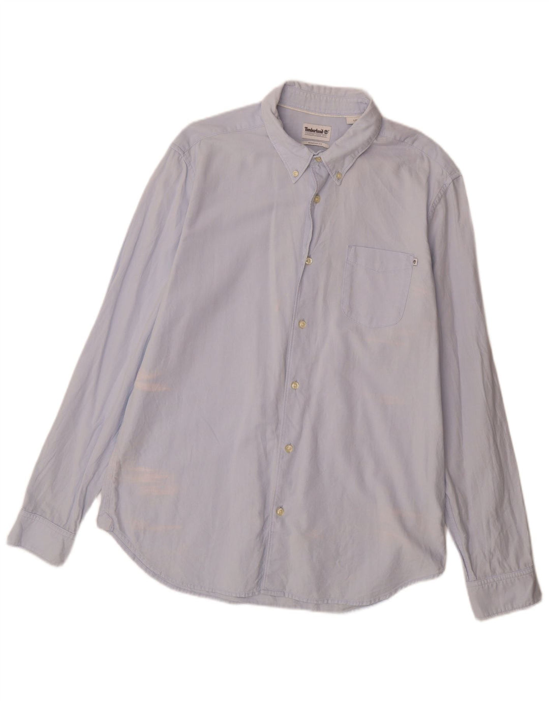 Timberland Camisa Regular Fit Para Hombre Algodón Azul Grande