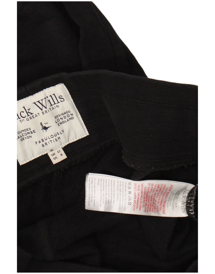JACK WILLS Pantalones de chándal gráficos para mujer Joggers UK 12 Medium Black