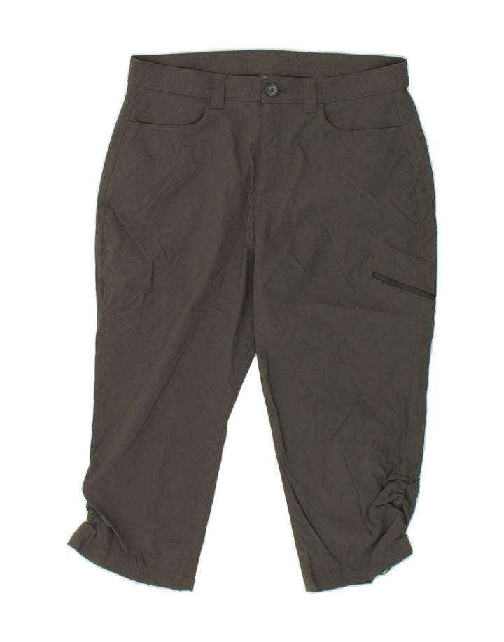EDDIE BAUER Womens Capri Trousers US 12 Large W32 L20  Grey Nylon Vintage Eddie Bauer and Second-Hand Eddie Bauer from Messina Hembry 