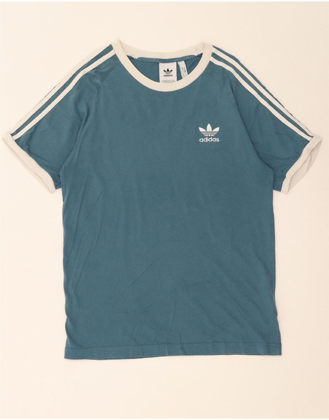 ADIDAS Camiseta Hombre Top Azul Medio Algodón
