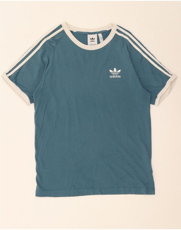 ADIDAS Camiseta Hombre Top Azul Medio Algodón