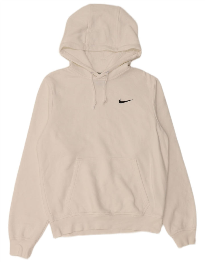 Nike - Sudadera con capucha para hombre, talla pequeña, algodón blanco