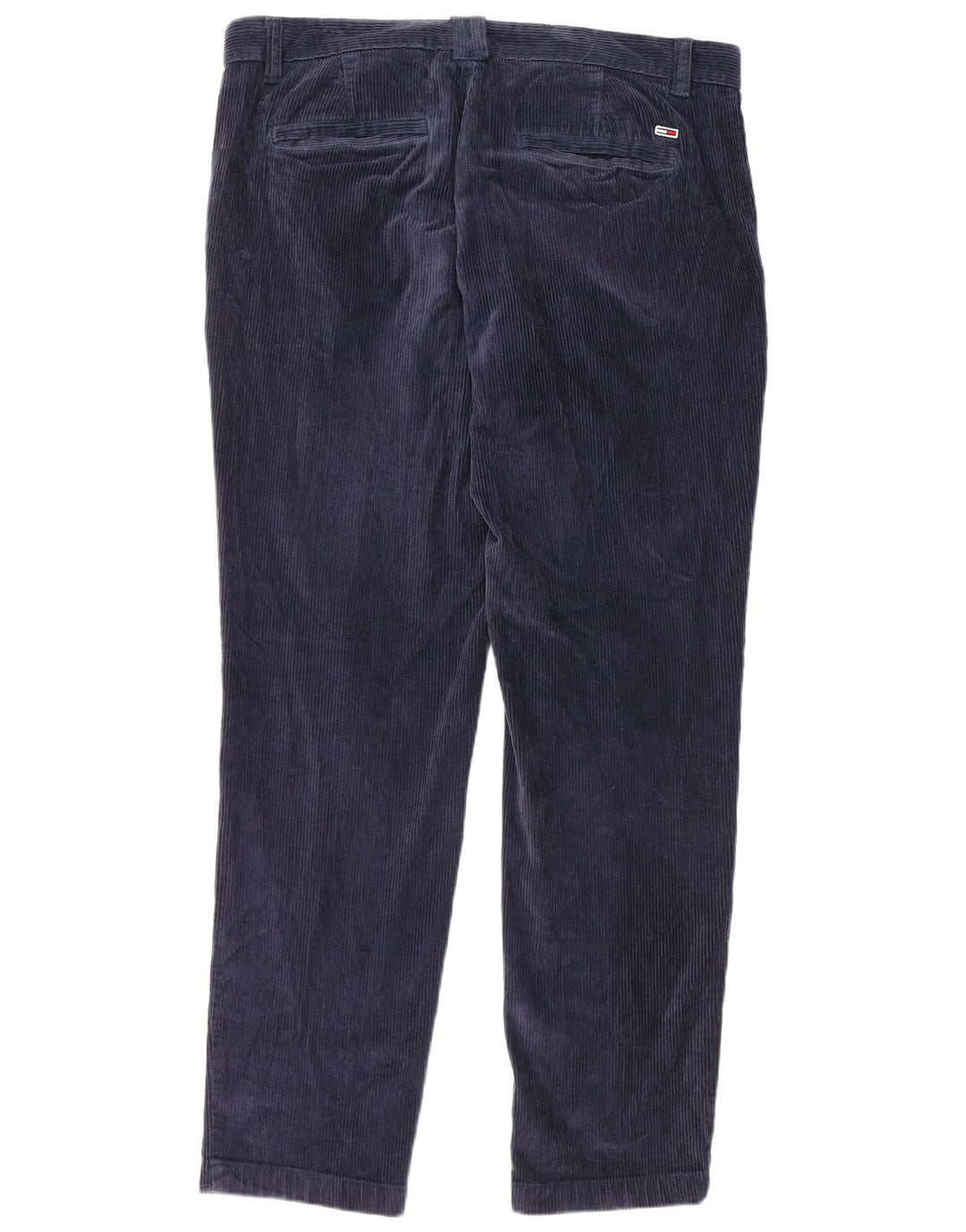 TOMMY HILFIGER Pantalones de pana ajustados para hombre W36 L32 Algodón azul marino