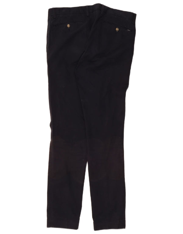 Polo Ralph Lauren Pantalones de traje ajustados para hombre W34 L32 Algodón azul marino
