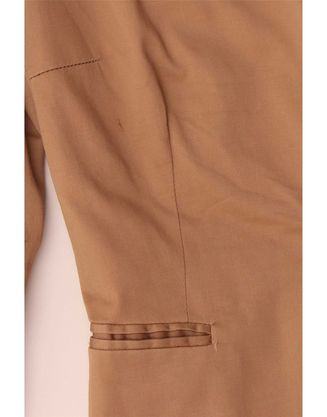 Zara Mujer Chaqueta Blazer De 1 Botón EU 38 Small Marrón Algodón