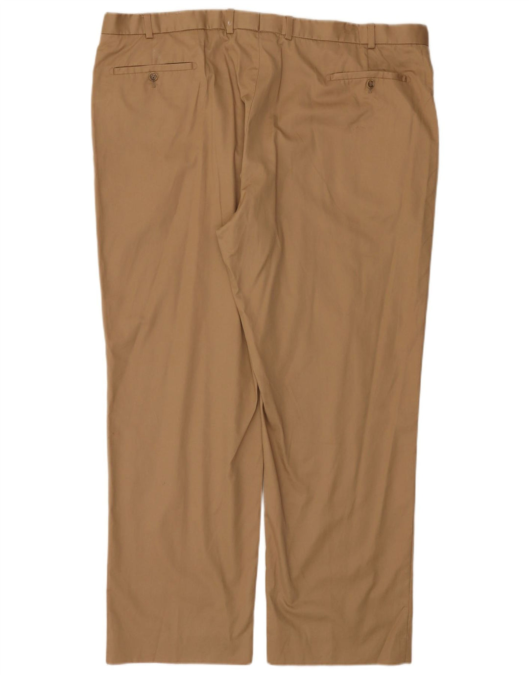 MARKS & SPENCER Pantalón de traje recto para hombre W44 L31 Algodón beige