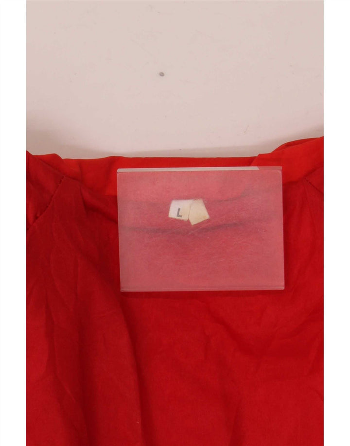 Vintage mujer oversize gabardina Reino Unido 16 rojo grande