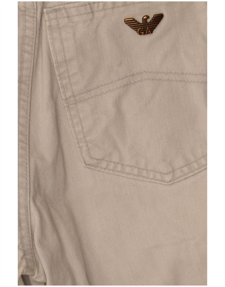 Jeans Armani Mujer Cónicos W27 L26 Algodón Gris