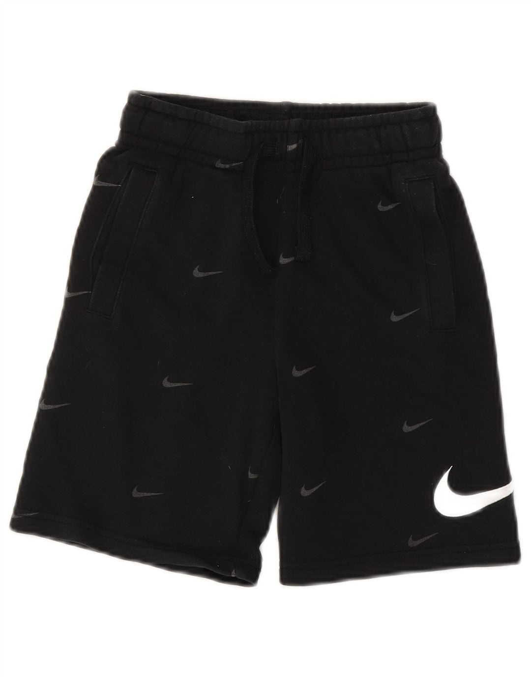 NIKE Pantalones cortos deportivos con gráficos de ajuste estándar para niños 8-9 años Pequeño Algodón negro