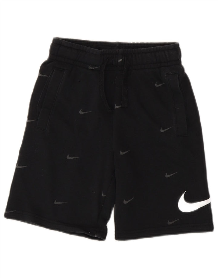NIKE Pantalones cortos deportivos con gráficos de ajuste estándar para niños 8-9 años Pequeño Algodón negro