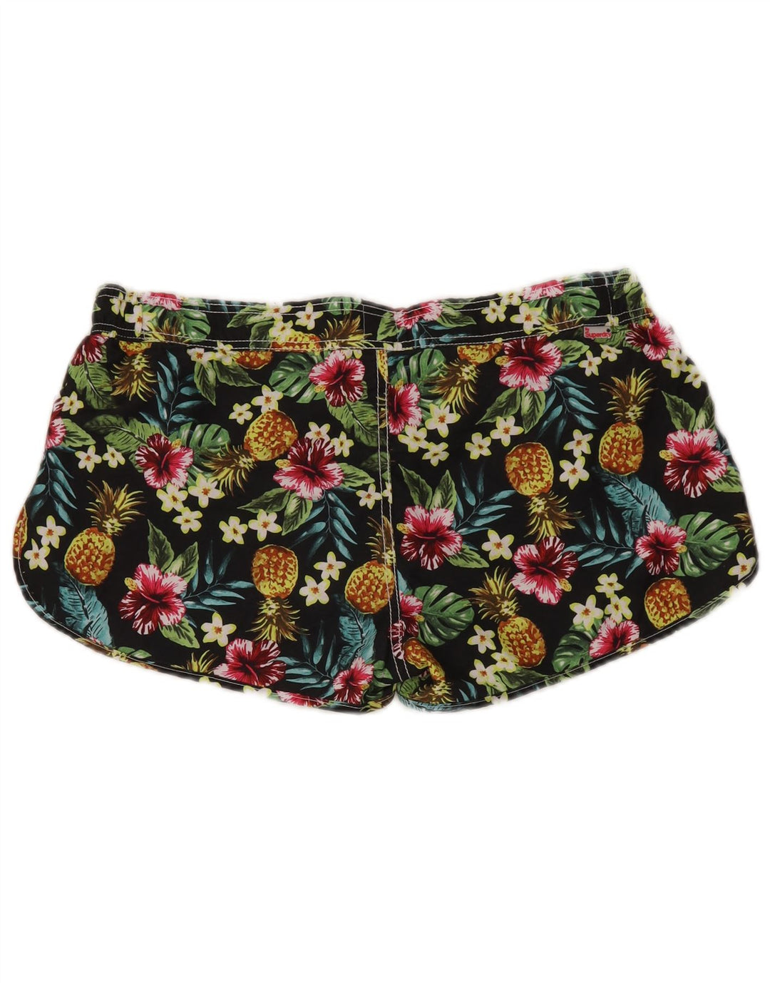 Superdry Bañador Corto Mujer UK 40 Grande Poliéster Floral Multicolor