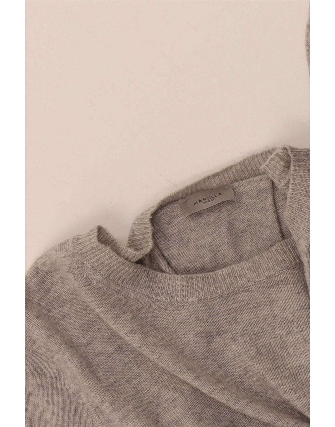 Marella Jersey con Cuello Barco para Mujer UK 46 Grande Gris