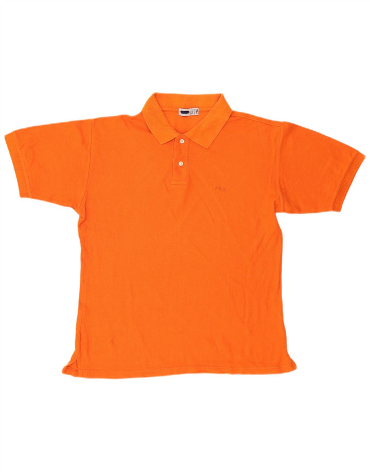 Polo Fila Hombre IT 50 Algodón Naranja Mediano