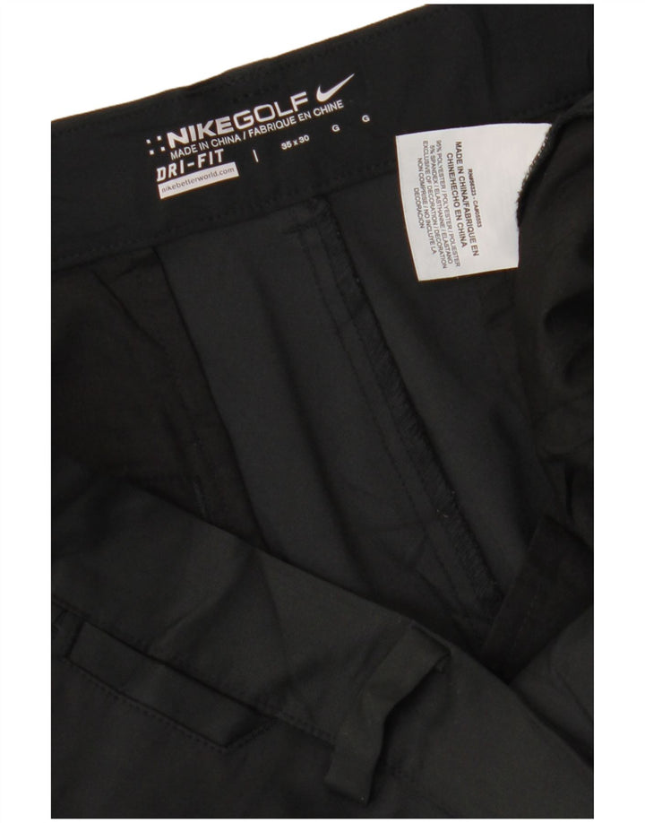 Pantalón chino recto Dri Fit para hombre Nike W35 L30 Poliéster negro