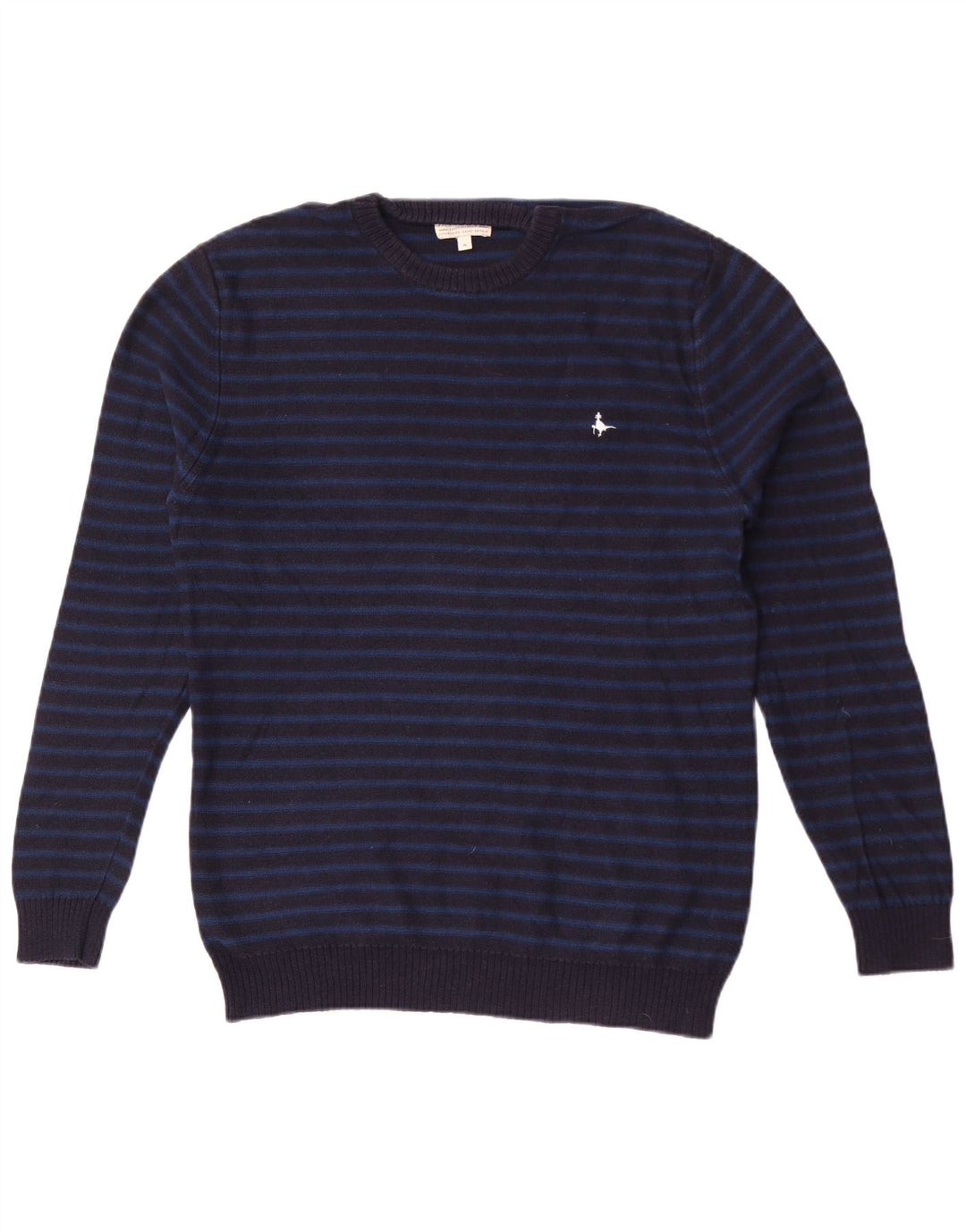 Jack Wills Jersey De Cuello Redondo Para Hombre De Algodón A Rayas Azul Marino Medio
