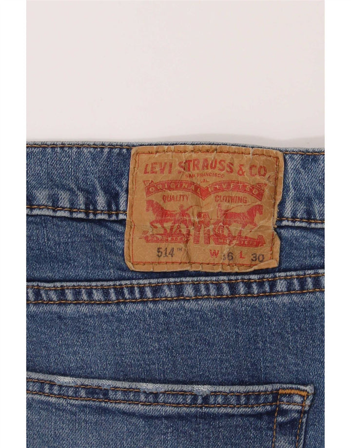 Levi's Jeans rectos 514 para hombre W36 L30 Algodón azul
