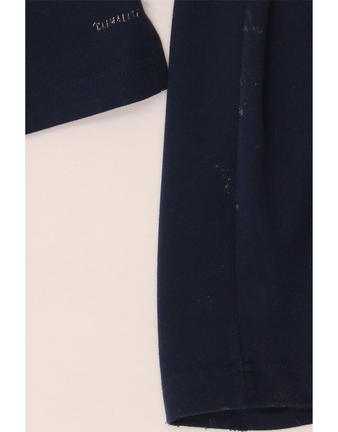 Adidas Mens Climalite Zip Neck Top Manga Larga Grande Azul Marino Poliéster