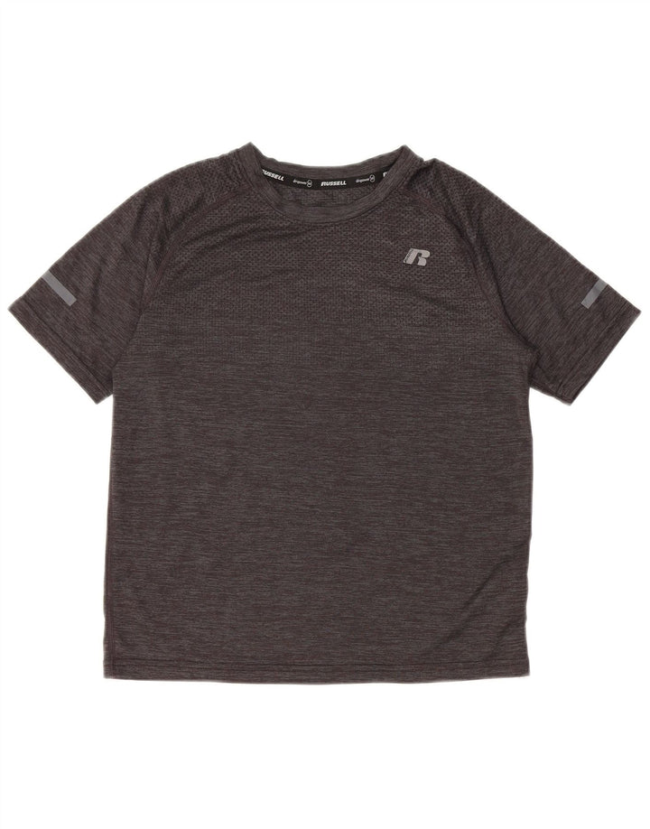 RUSSELL ATHLETIC Camiseta Dri-Power para niñas 10-11 años Grande Gris