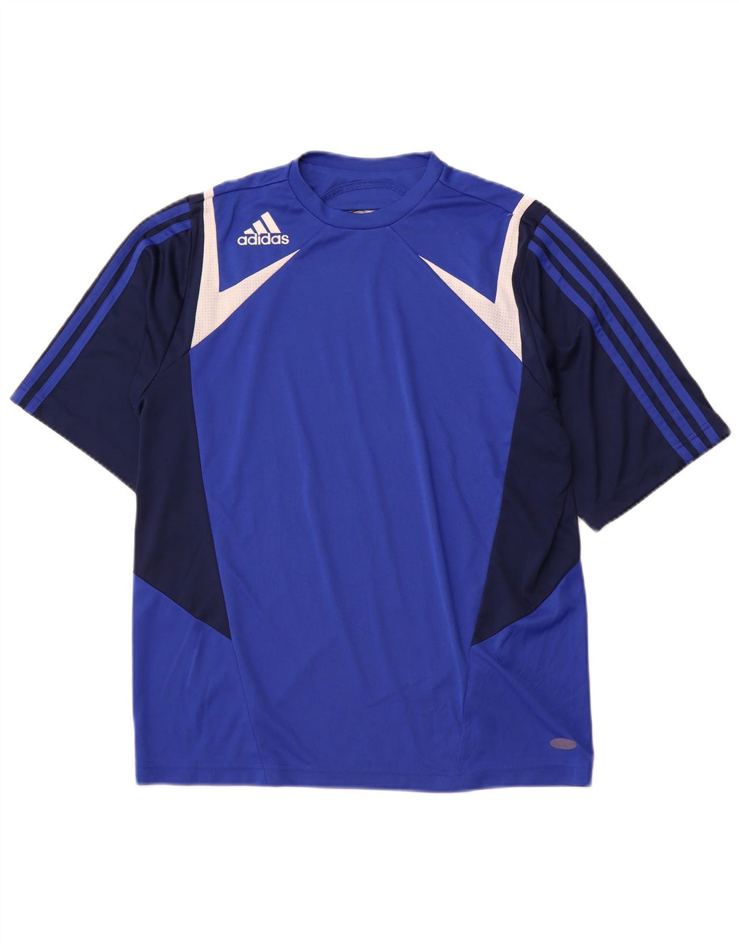 ADIDAS Hombre Camiseta Top Azul Medio Colorblock Poliéster Deportes