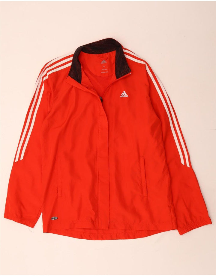 Adidas Chaqueta de chándal Clima Proof para Mujer UK 20 2XL Poliéster Rojo
