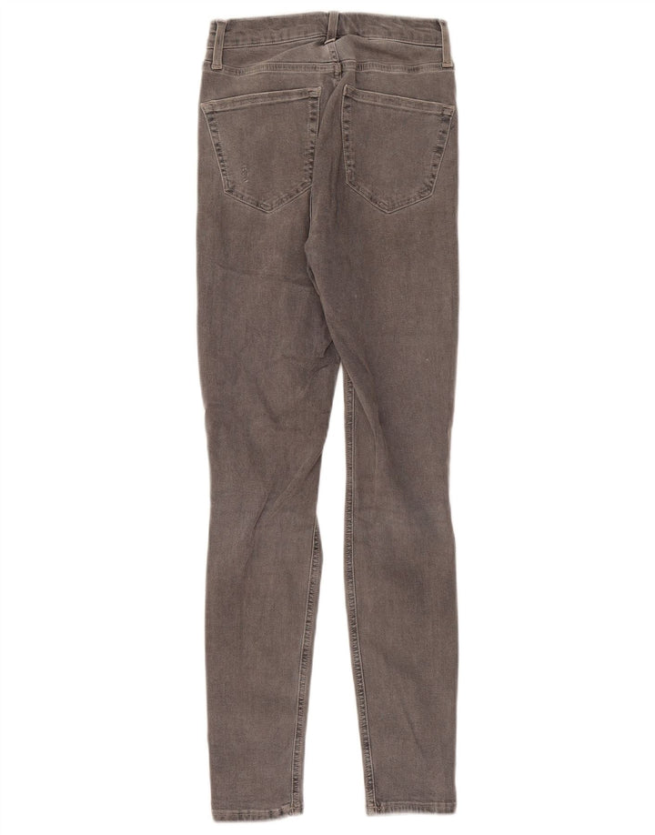 TOPSHOP Vaqueros pitillo desgastados para mujer W26 L27 Algodón gris