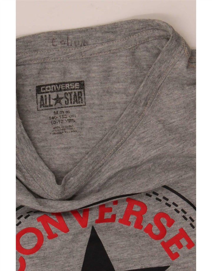 Converse Chuck Taylor Camiseta gráfica para niños 10-11 años Gris Medio