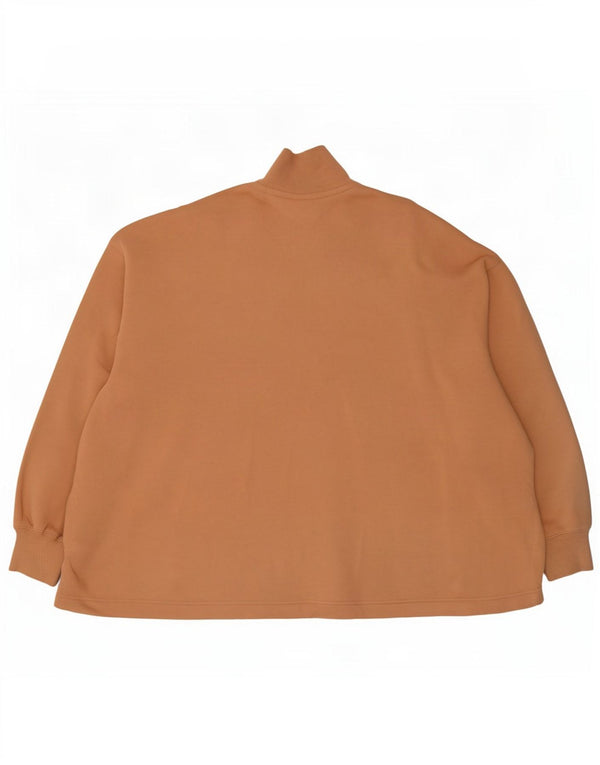 Nike Hombre Zip Neck Sudadera Jumper XL Marrón Algodón