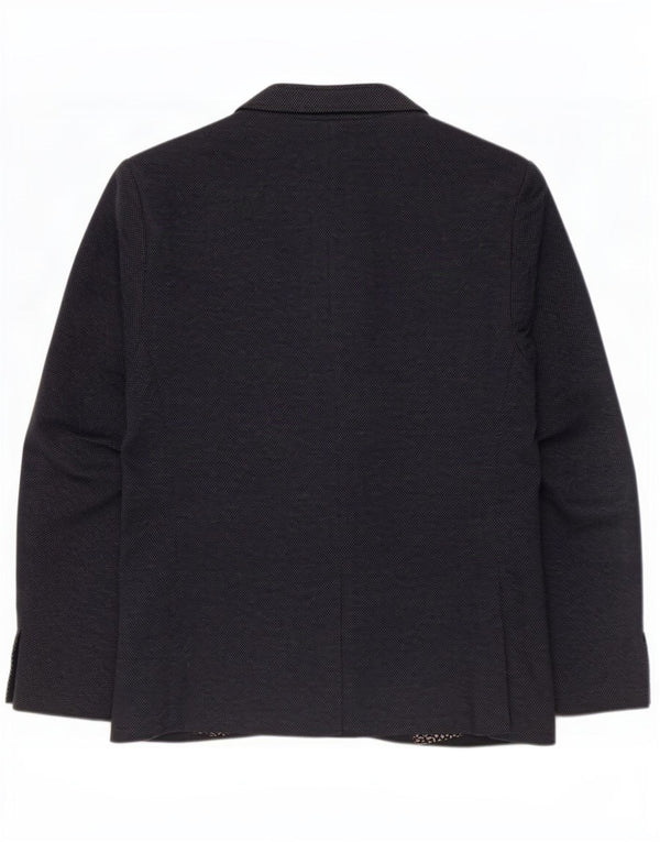 Ted Baker Chaqueta tipo blazer con 2 botones para hombre, talla 5 XL, algodón azul marino