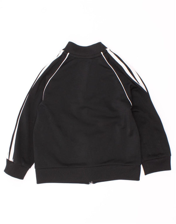 Adidas Chaqueta de chándal para bebé niño 9-12 meses Negro Poliéster