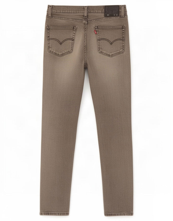 Levi's Hombre 511 Slim Jeans W33 L32 Algodón Gris