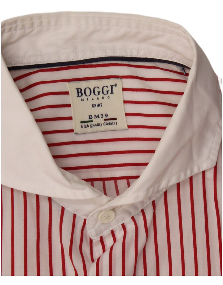 BOGGI Camisa Hombre 2XL Rayas Rojas