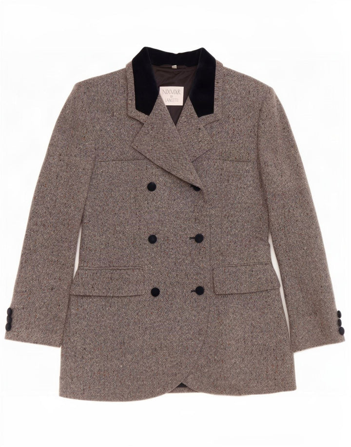 Nixmar By Lancetti Chaqueta Blazer para Mujer IT 46 Grande Gris Moteada