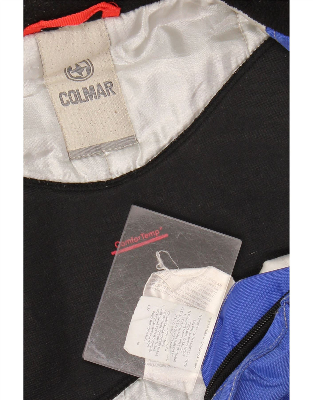 Colmar Chaqueta de esquí para hombre UK 40 Large Azul Colorblock Nylon