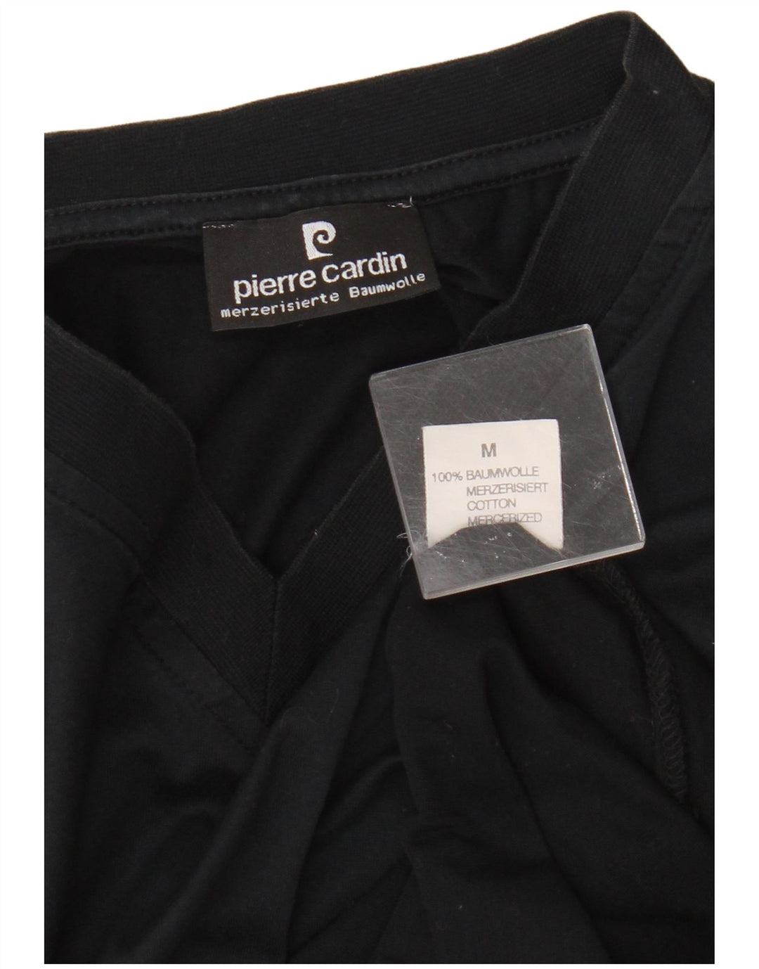 Pierre Cardin Camiseta Hombre Top Medium Negro Algodón