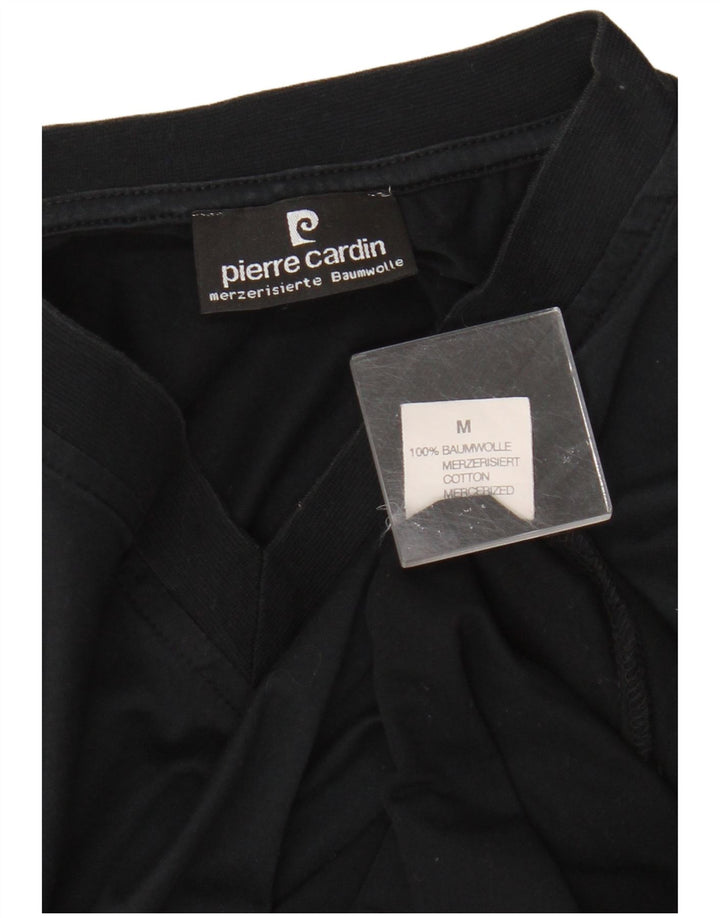 Pierre Cardin Camiseta Hombre Top Medium Negro Algodón